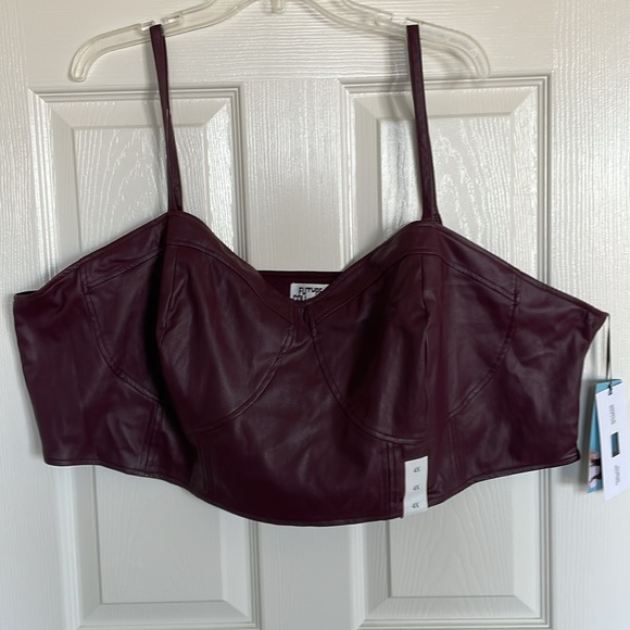 New! Women's Strappy Faux Leather Tiny Top - Future
Collective w/Reese Blutstein - Picture 3 of 12